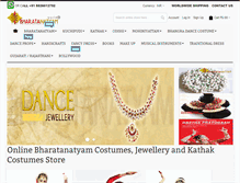 Tablet Screenshot of bharatanatyamworld.com